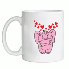 чашка сердечки 34